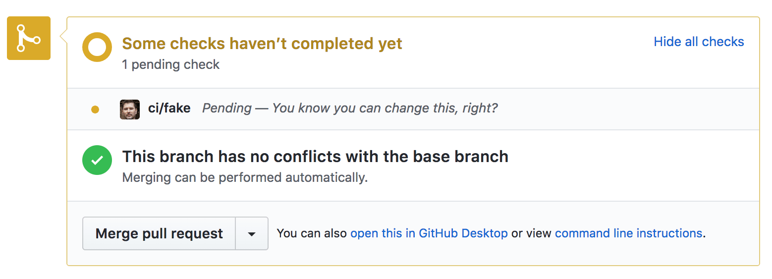 Custom Status Example