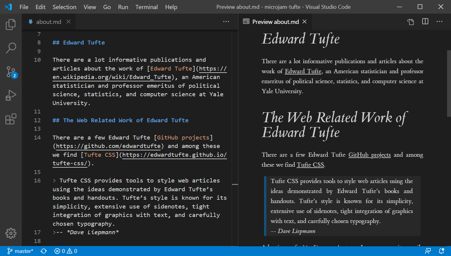 μJam – Tufte Style Preview