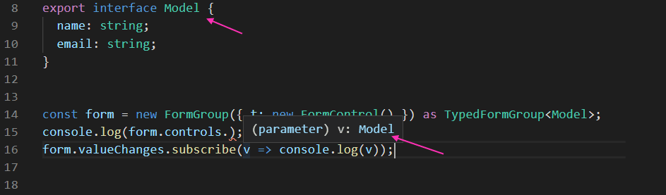 Manually typed example - value - missing image