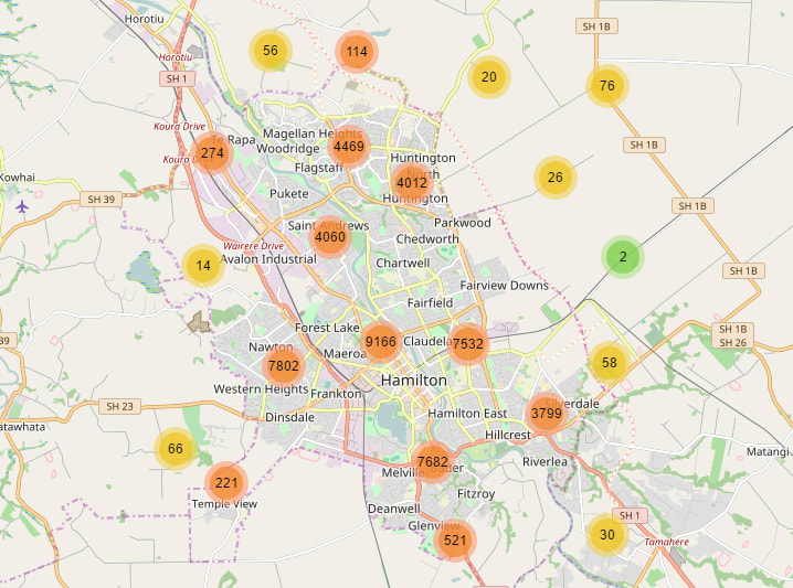 cluster map example