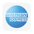 Amex logo light gray-filled squircle