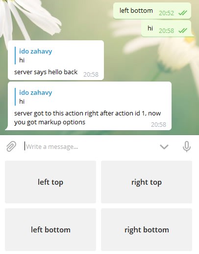 Image of Example action and markup