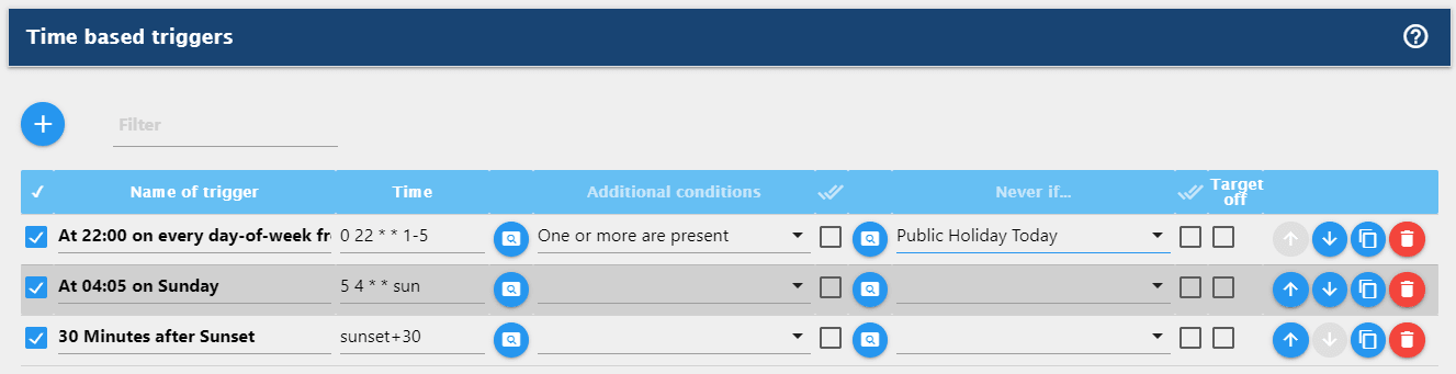 SmartControl Options