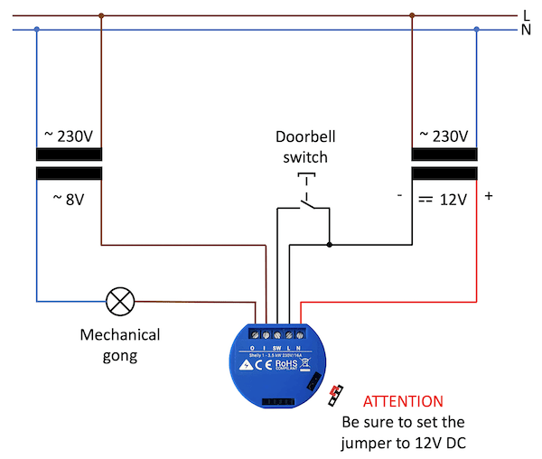 Shelly 1 wiring in old house - openHAB Community