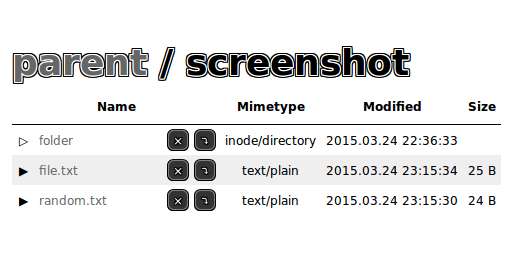 Screenshot of directory with enabled
remove