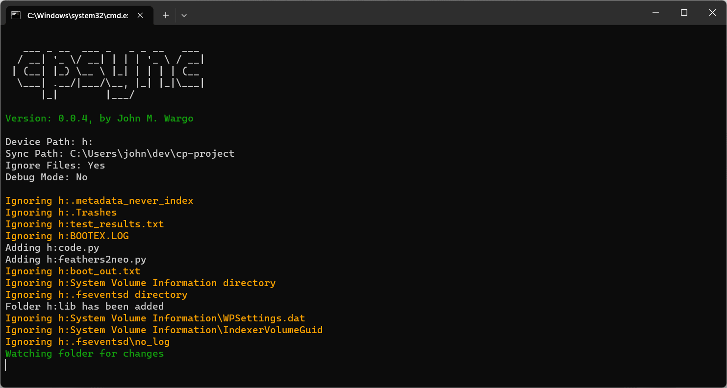 Windows Terminal Example