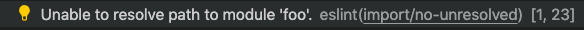 screenshot eslint error in vscode