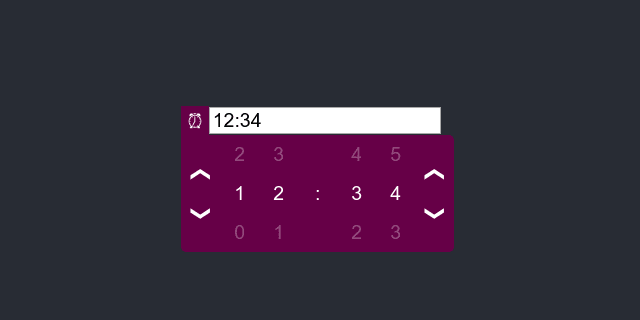 reactjs timepicker