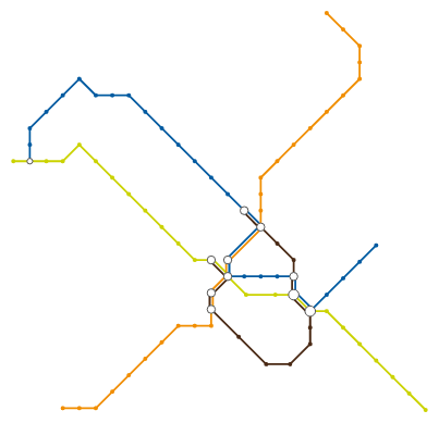 Montpellier tram map