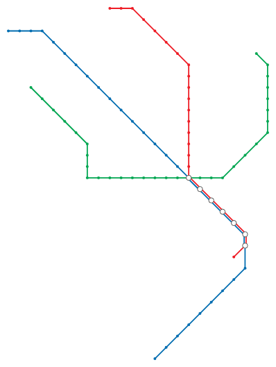 Nantes metro map