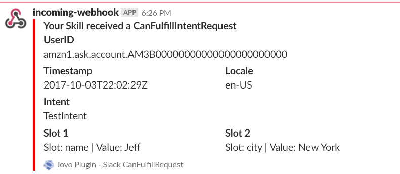 Jovo Plugin Slack Canfulfill