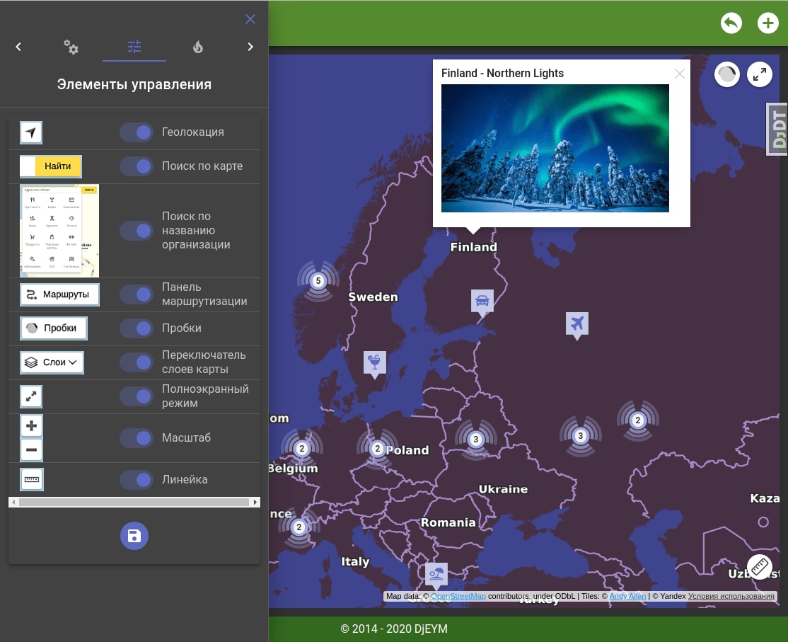 Editor Menu - Controls
