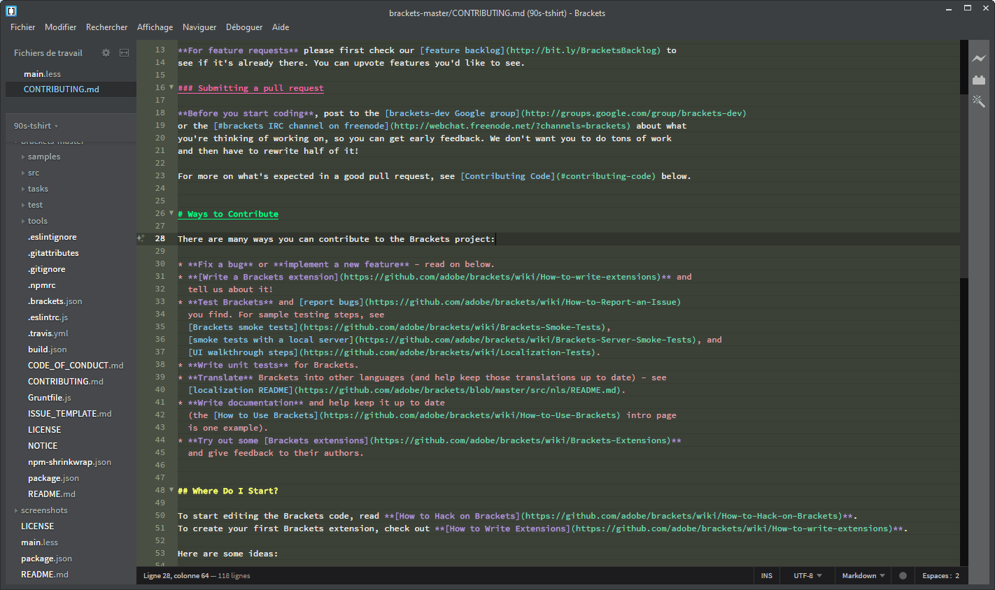 Markdown Screenshot