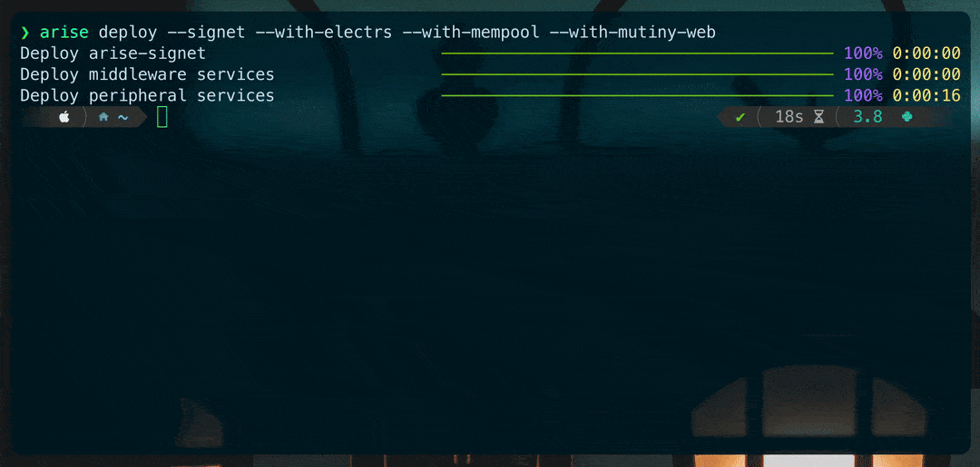 Sample Arise Dashboard