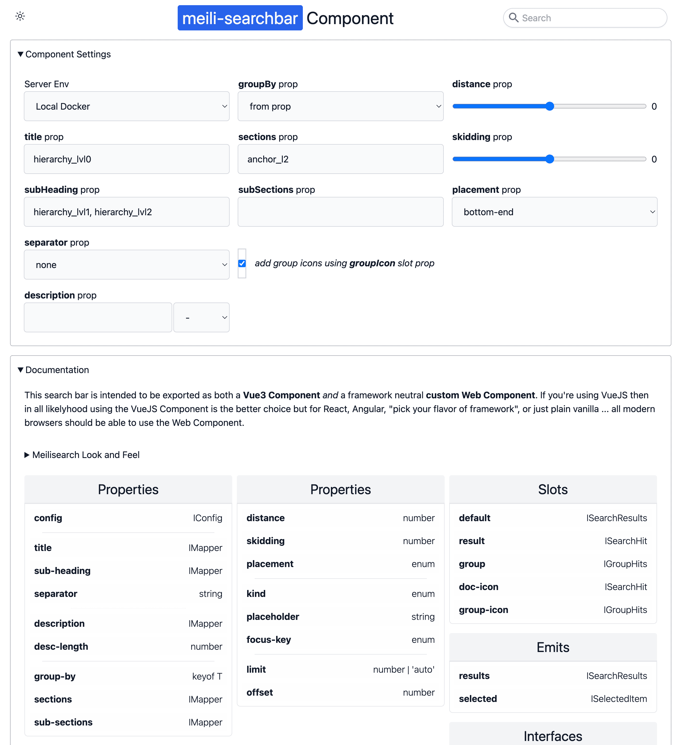 docs-playground screenshot