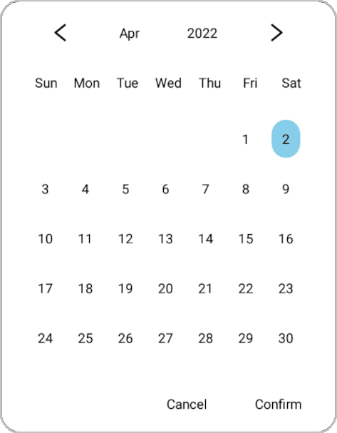 Date picker