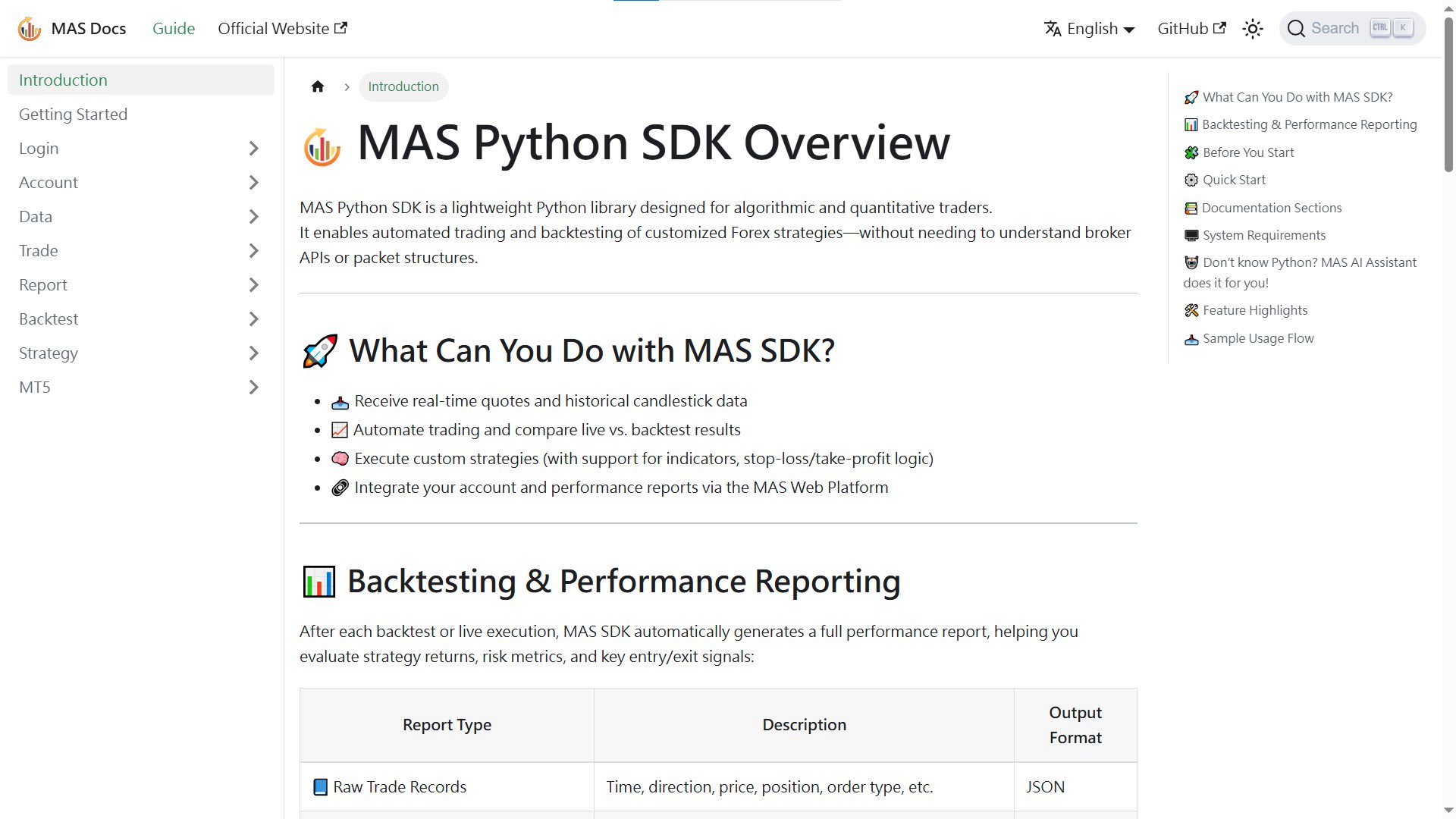 Online Documentation Preview