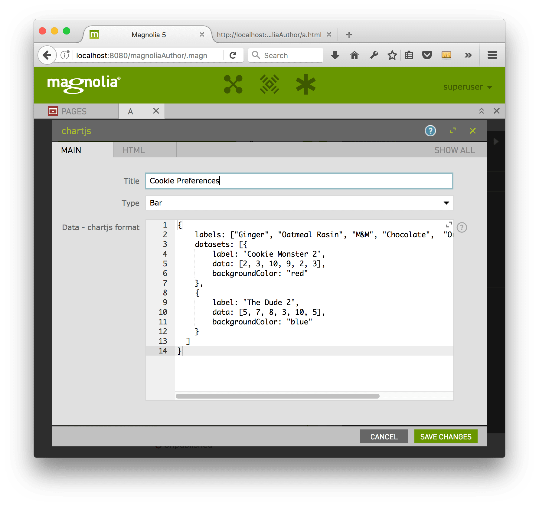 Component Dialog