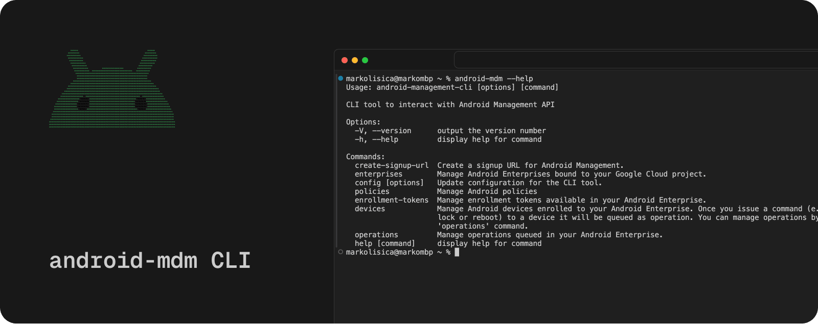 Cover image for anroid-mdm CLI