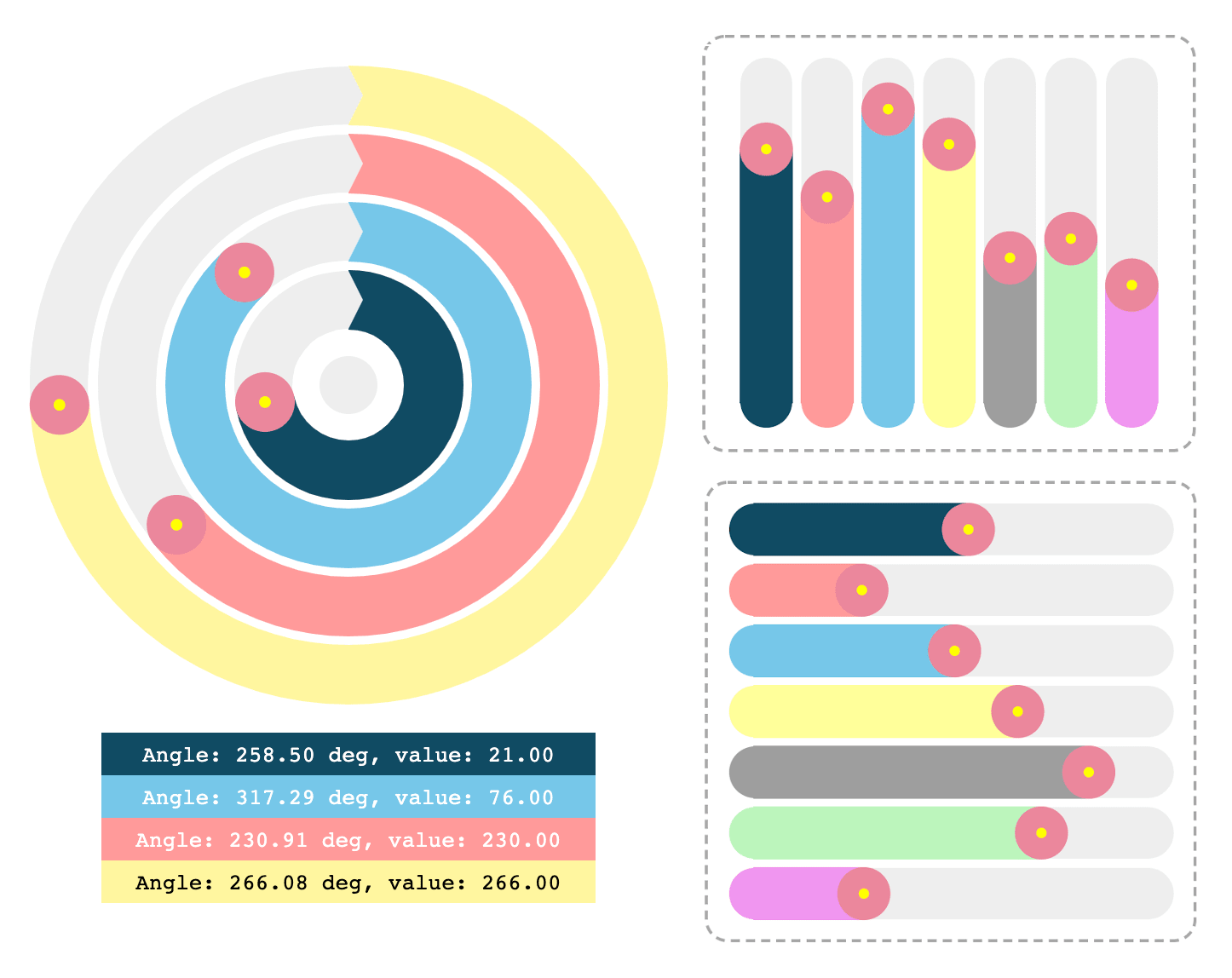 radiaSlider circular screenshot