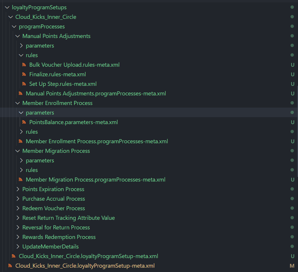 Decomposed Loyalty Program Setup