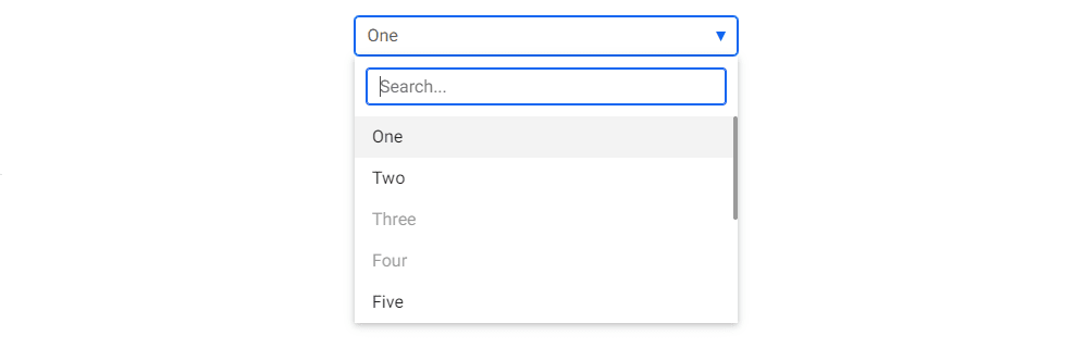 Bootstrap 5 Select dropdown with search