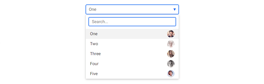 Bootstrap 5 Select dropdown with search