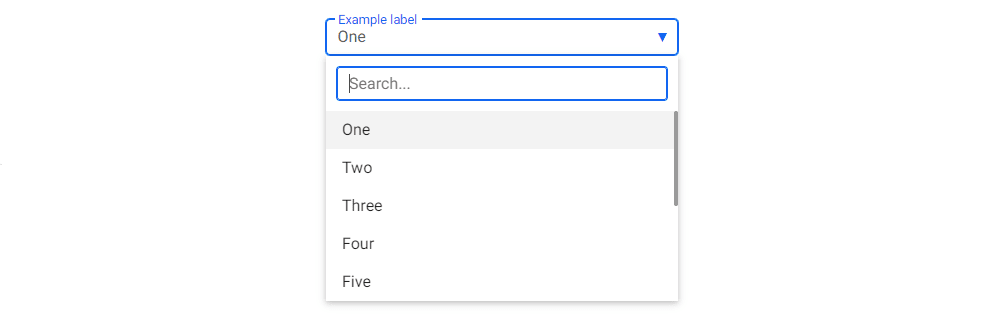 Bootstrap 5 Select dropdown with search