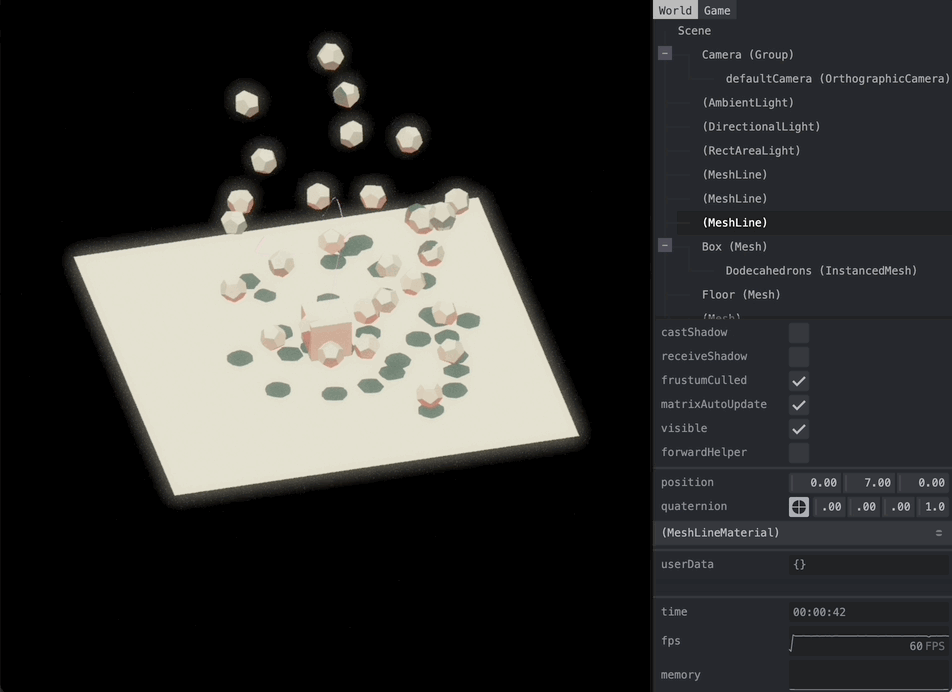 A screenshot of three-inspect in action