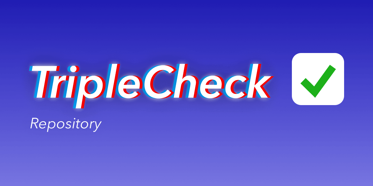 TripleCheck database repository