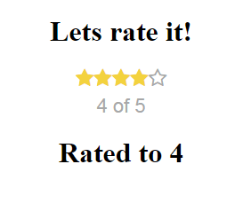 Rating component image