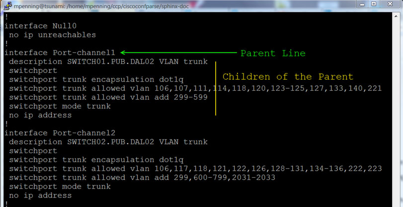 Cisco IOS config: Parent / child