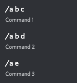 Subcommands