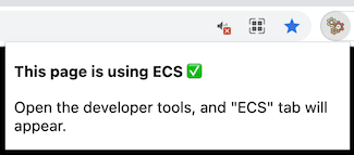 screenshot of the ECS devtools in action alt text