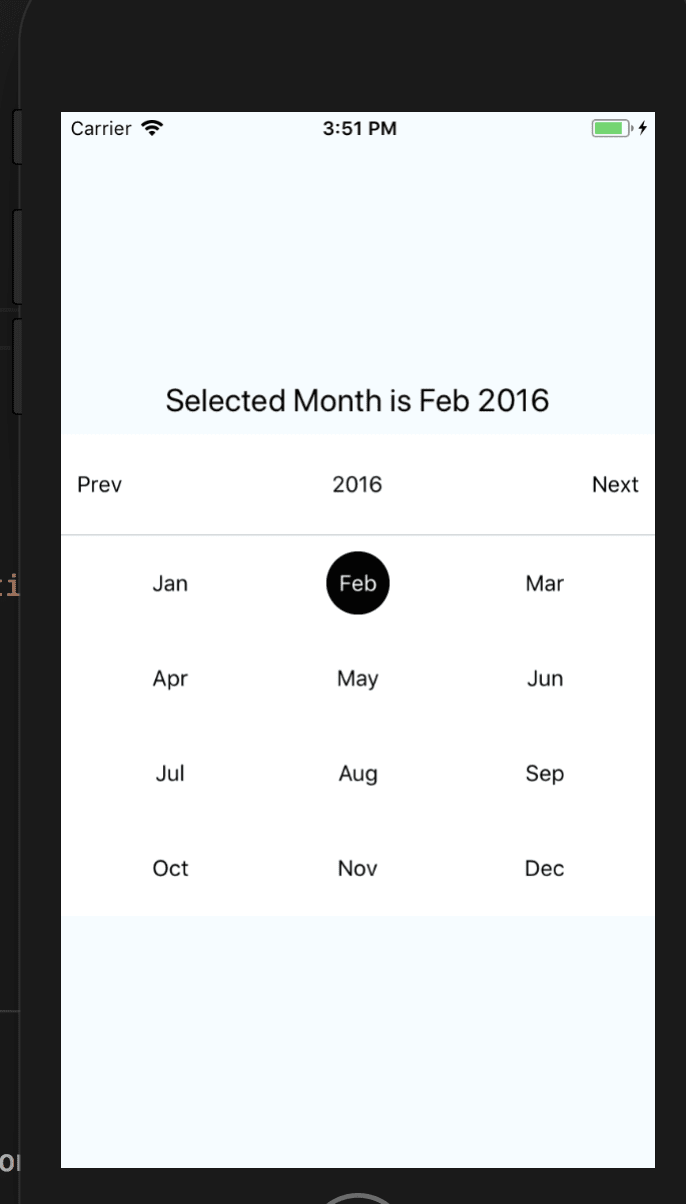 Month Calendar