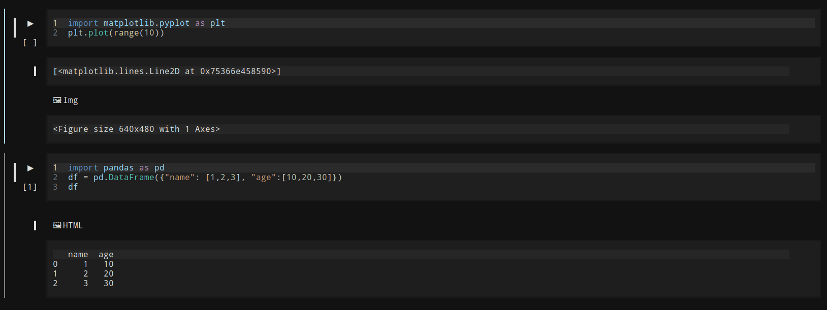 Notebook with image and html
