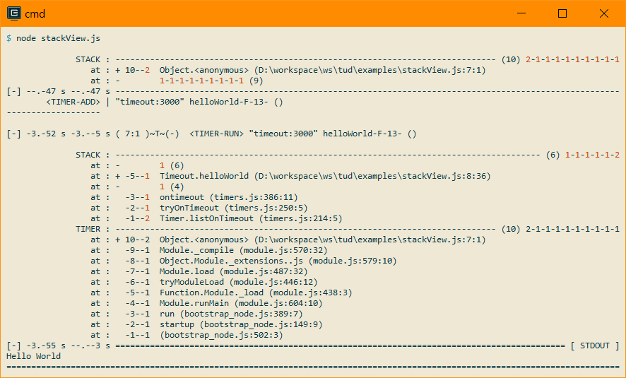 consoleOutput