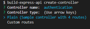 Creating a plain controller