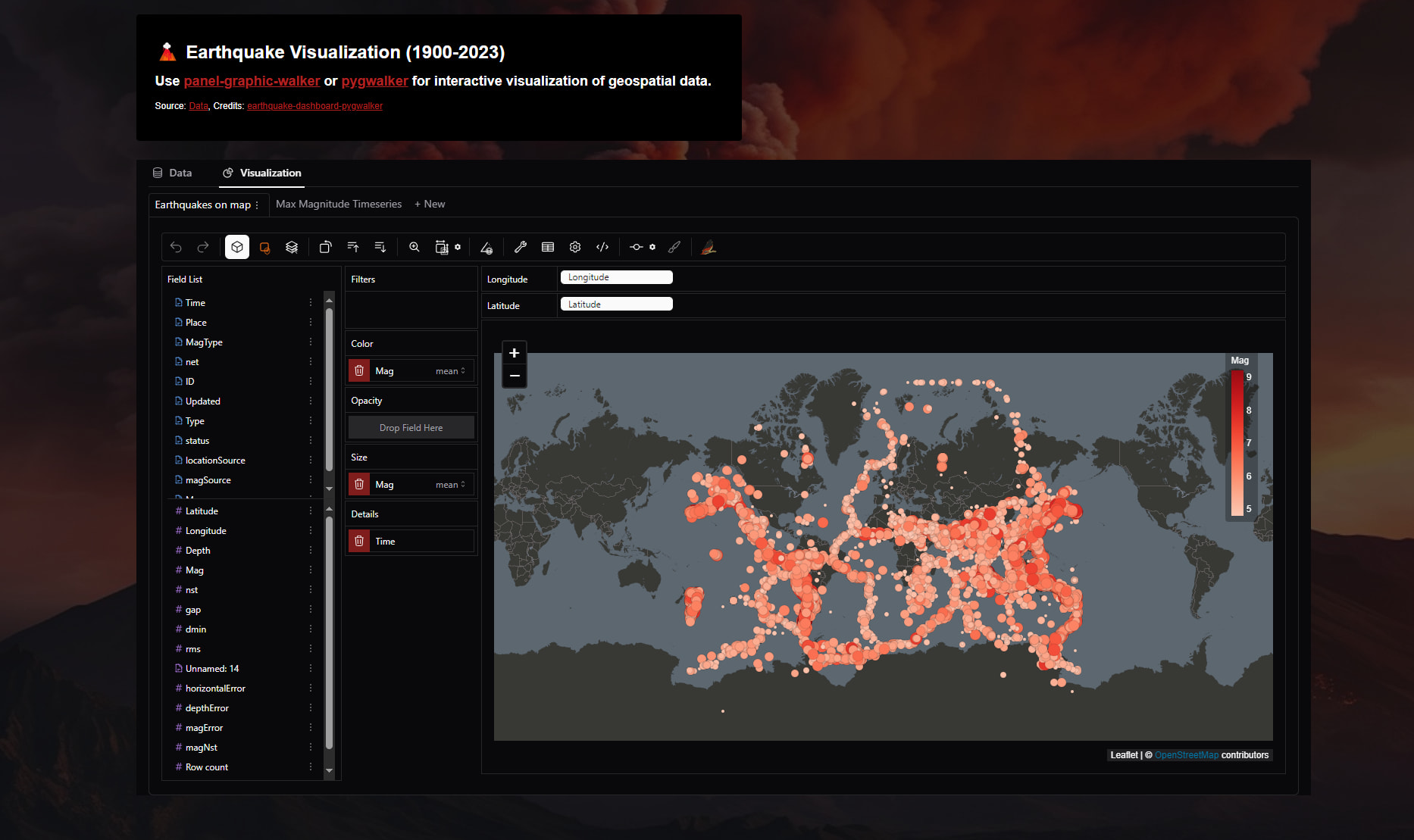 Earthquake Dashboard