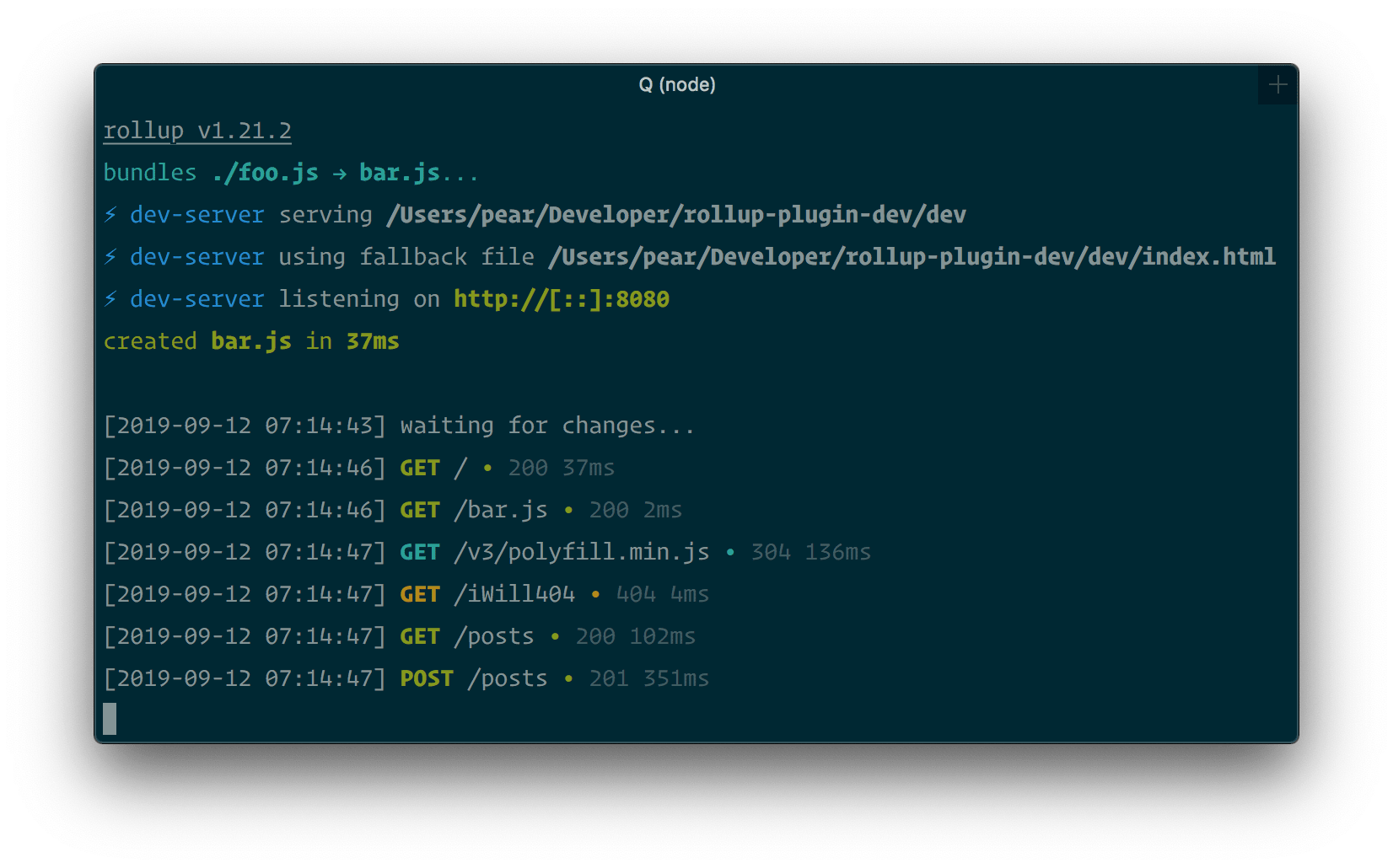 a screenshot of this plugin running