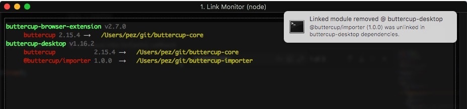 linkmon monitoring directories