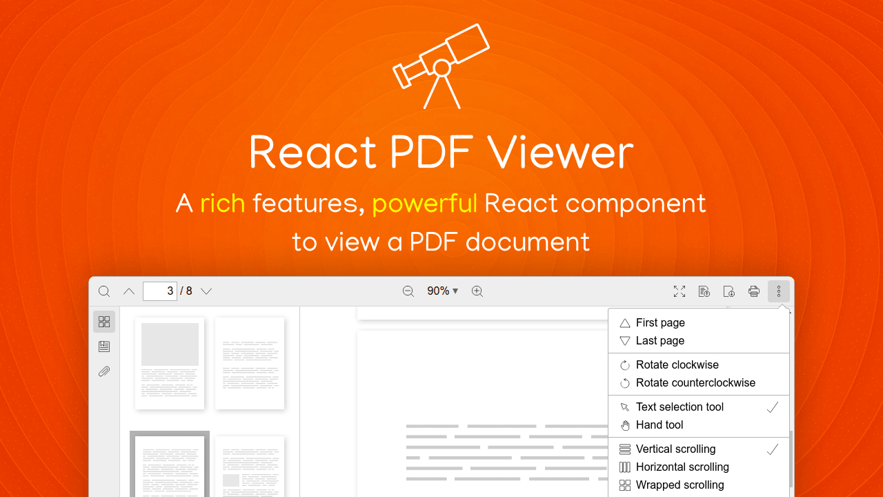 React PDF viewer