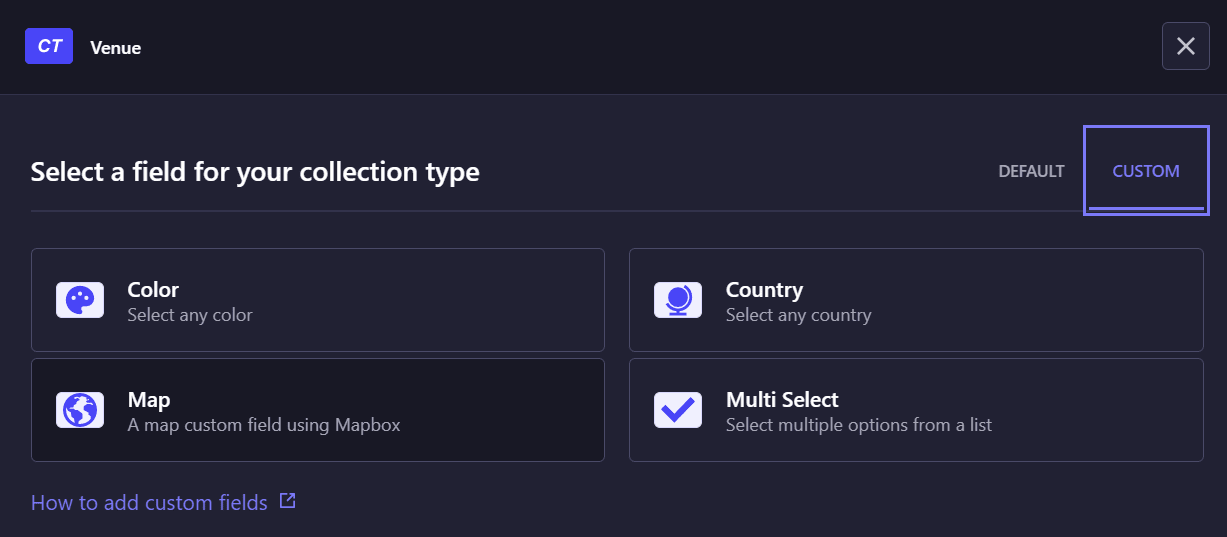 Add map field to content type