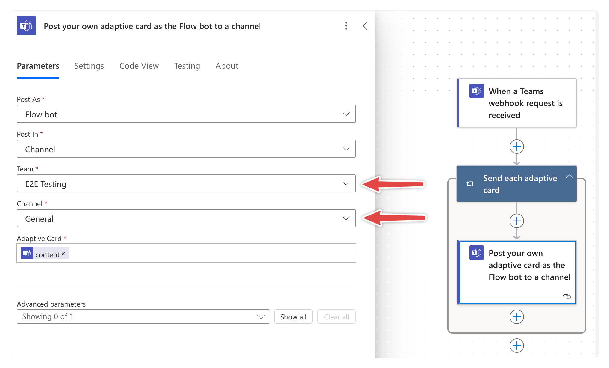 Power Automate connector configuration