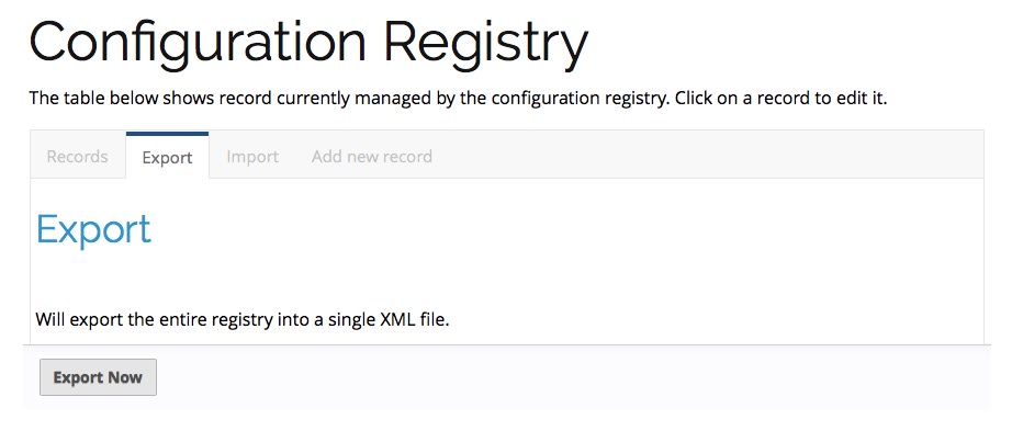 How to export the entire
registry