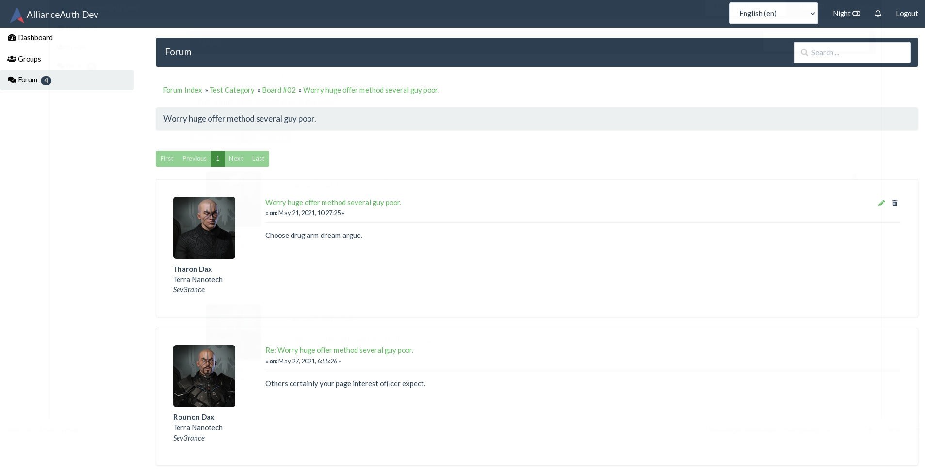 Screenshot: Topic View