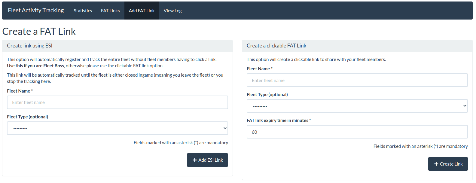 Add Fat Link View for FCs Add Fat Link View for FCs