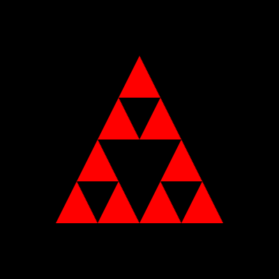 Sierpinski Gasket with depth 2