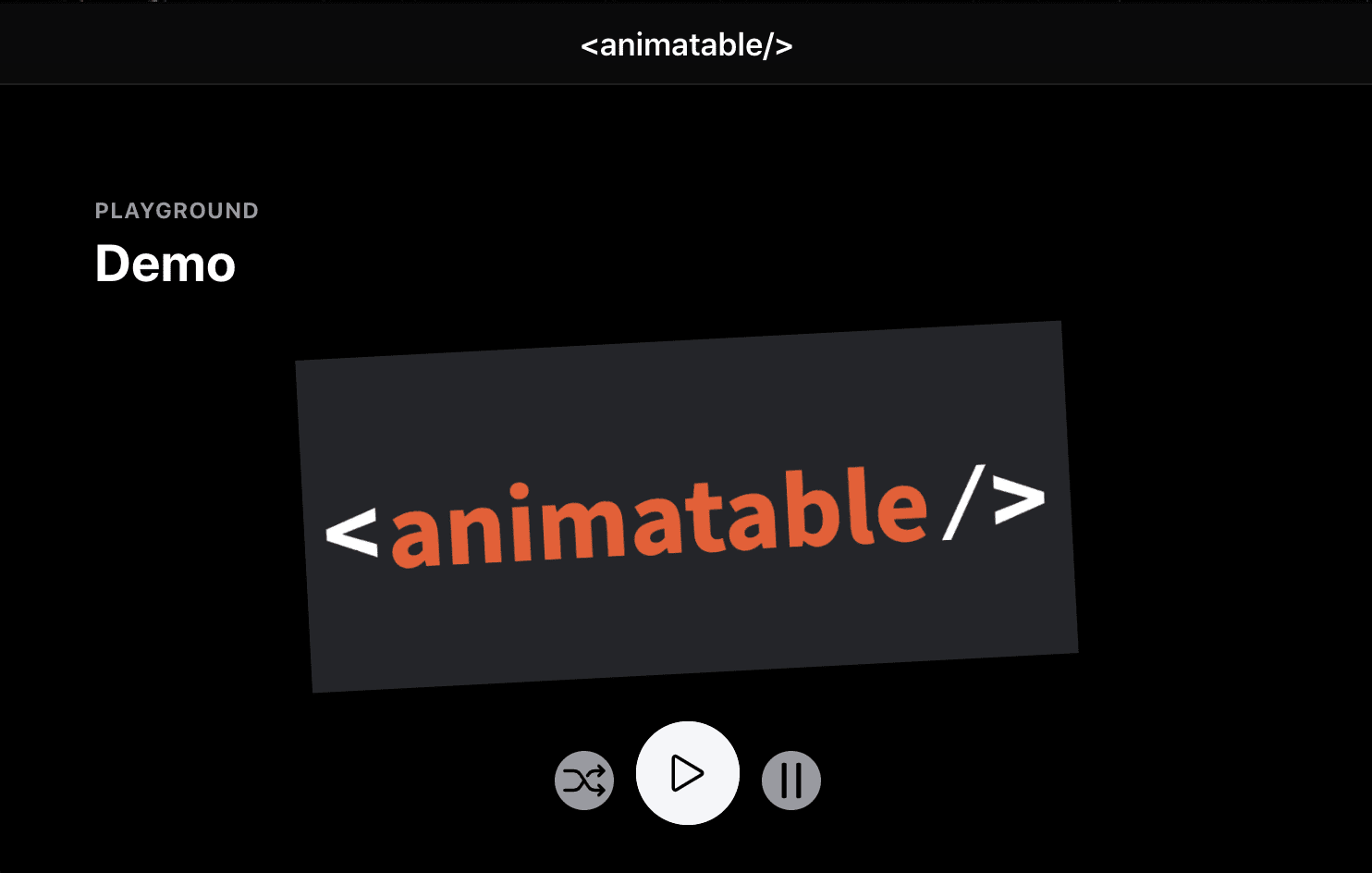 Animatable