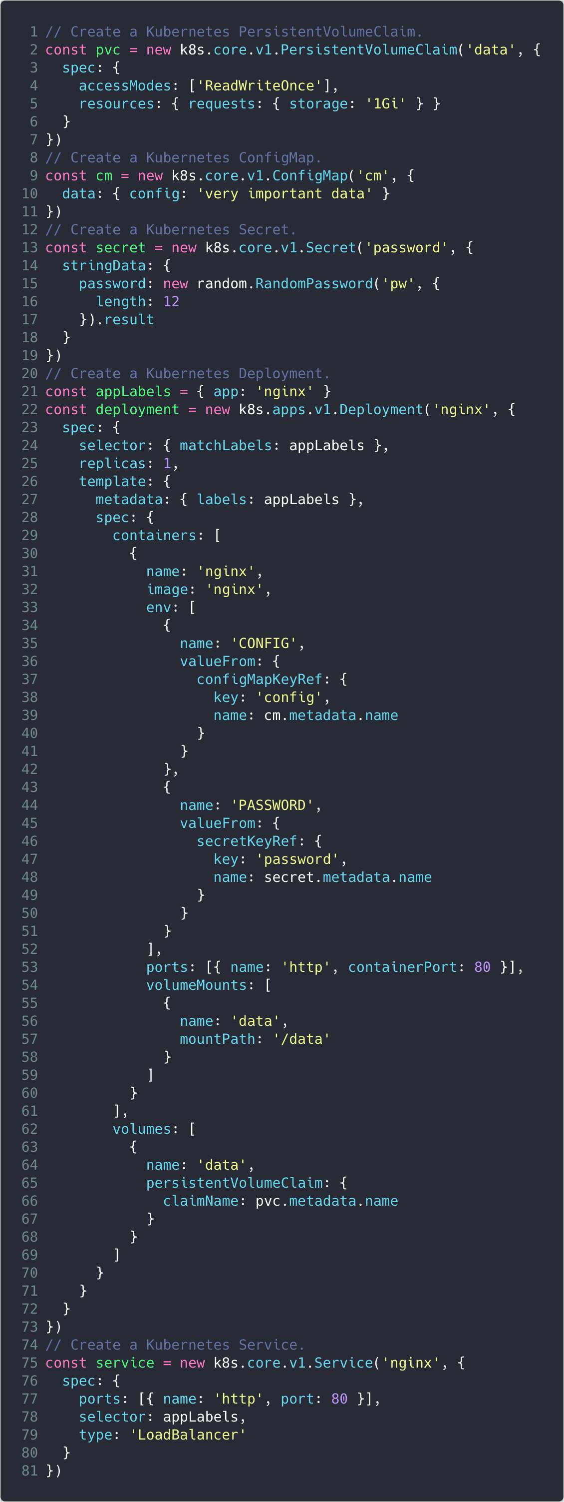 raw provider example